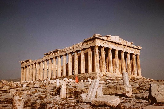 The Parthenon in Greece